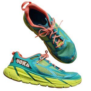 HOKA W Clifton Running ShoesSuper Bright Colors Size 9.5